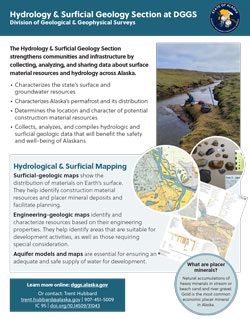 The Hydrology & Surficial Geology section at DGGS