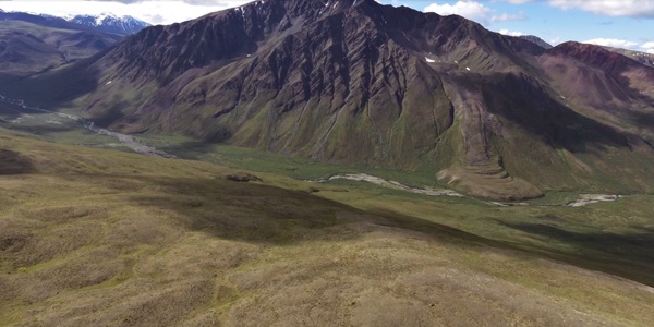 Rock glacier in Iron Creek, Talkeetna Mountains; Field work summer 2014