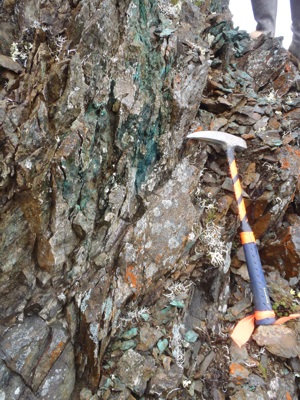 Silver and copper mineralization in the Talkeetna Mountains